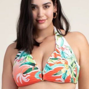 Trina Turk Plus Costa De Prata Reversible Top